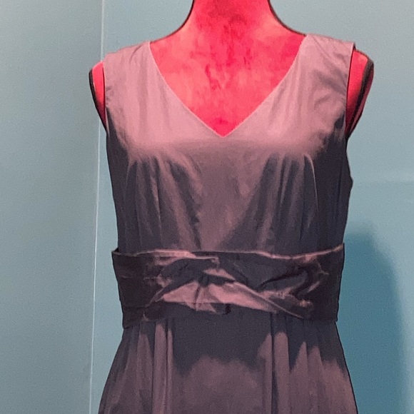 Loft Brown Cotton Dress Size 8 - Picture 2 of 14